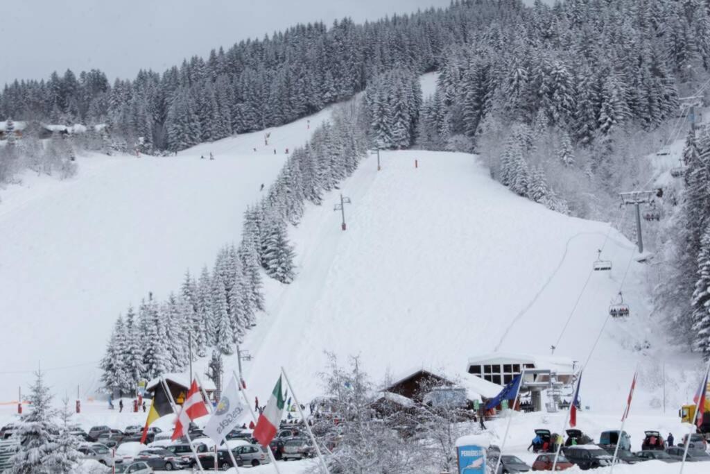 Bel App Aux Gets 10Mn Centre Ski Parking Tennis Prive Les Gets Exteriör bild